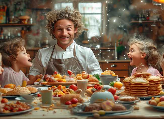 送上门的大餐儿童故事、送上门的早餐