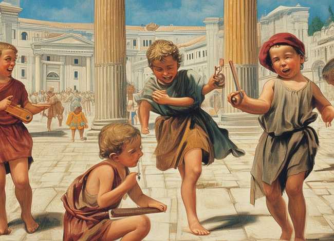 罗马儿童画；罗马绘画作品