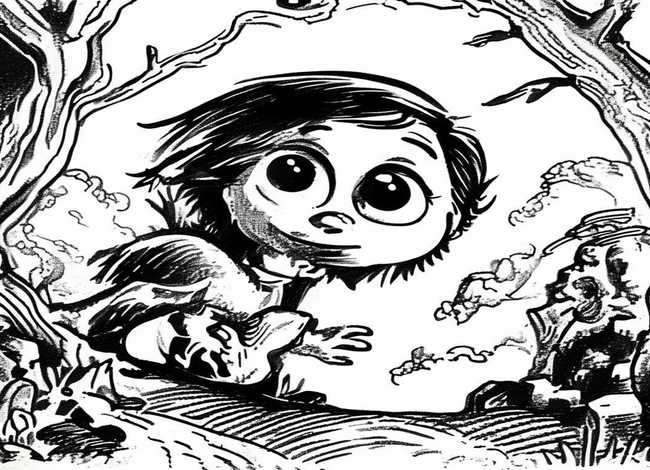 经典儿童故事连环画黑白 少儿故事连环画