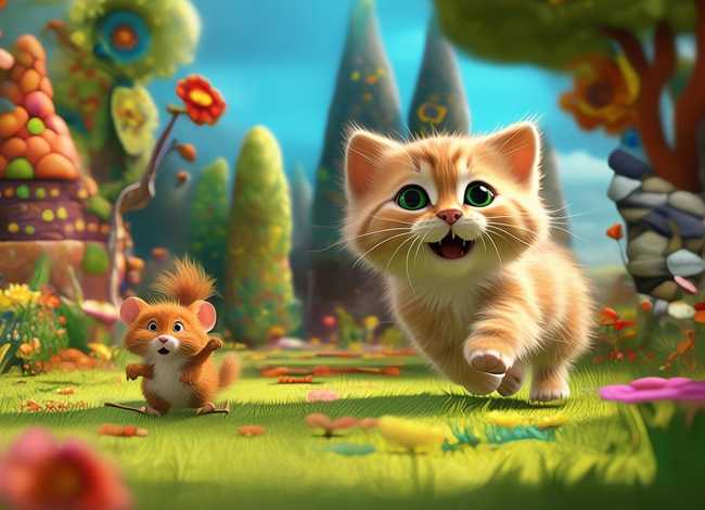 幼儿动画故事 幼儿动画故事猫咪抓老鼠老鼠逃脱吗宝宝都爱看