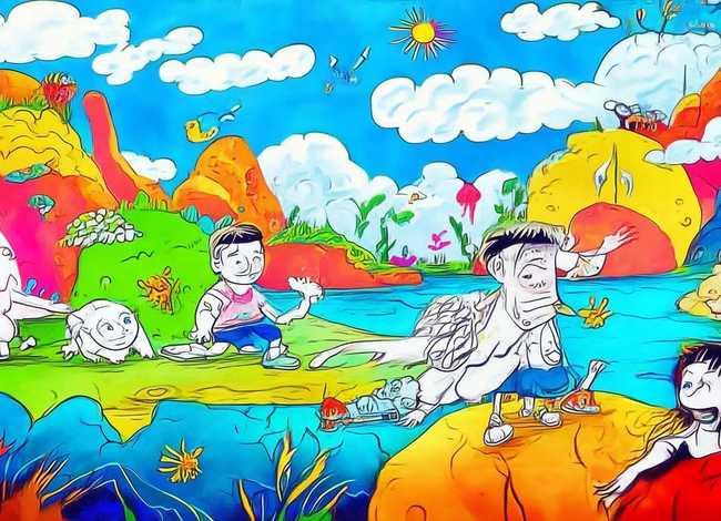 幼儿线描画故事，幼儿线描画故事图片