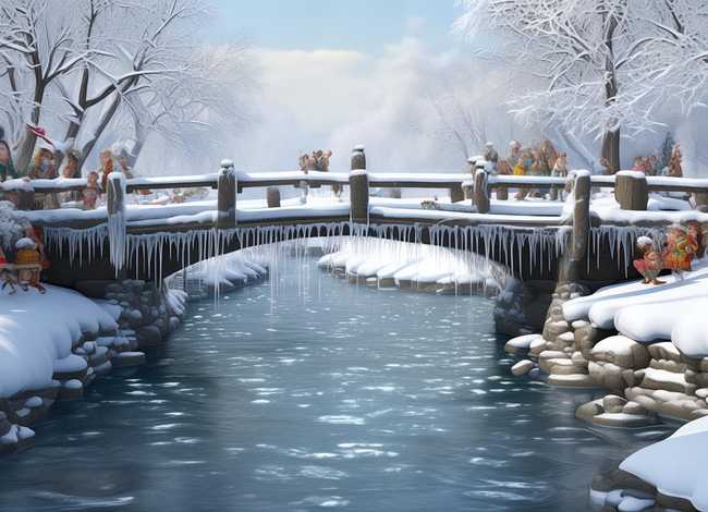 中外童话画刊 - 中外童话画刊 冬雪中流