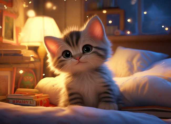 小猫咪的故事儿童睡前动画片、小猫咪的故事睡前故事文字版
