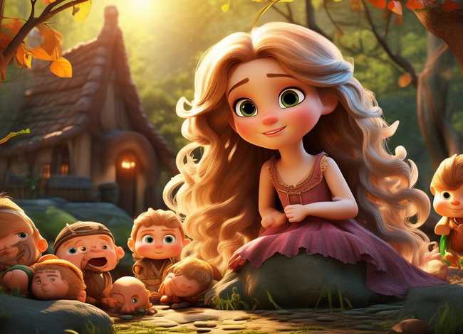 儿童故事小公主和7个小矮人、公主和七个小矮人故事是哪本书里的