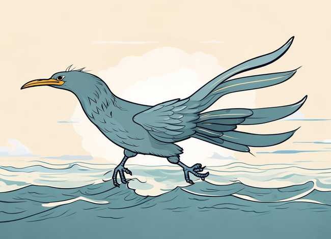 神话故事精卫鸟简笔画；神话故事精卫鸟简笔画图片