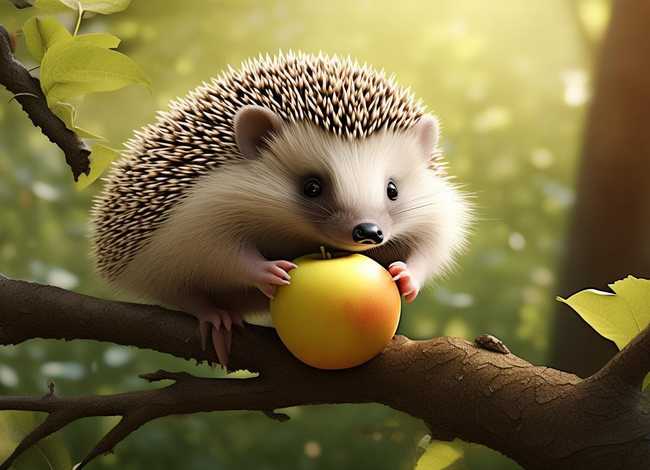 小刺猬摘苹果的故事、小刺猬摘苹果的故事,你学到了什么