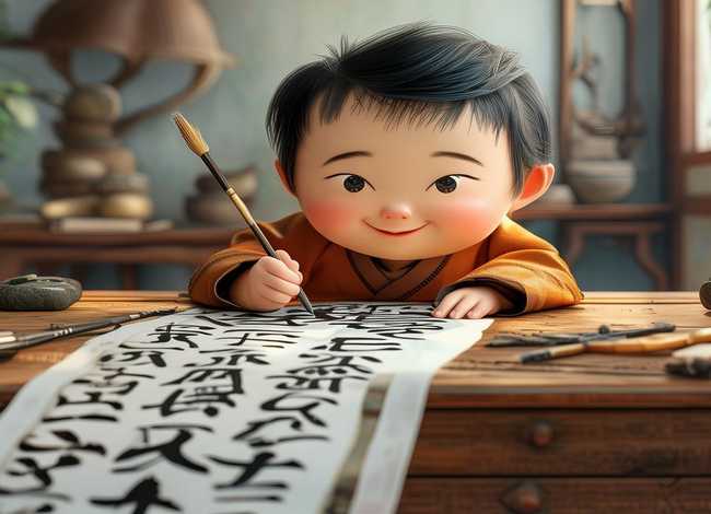 中国儿童书法故事 - 中国书法小故事视频