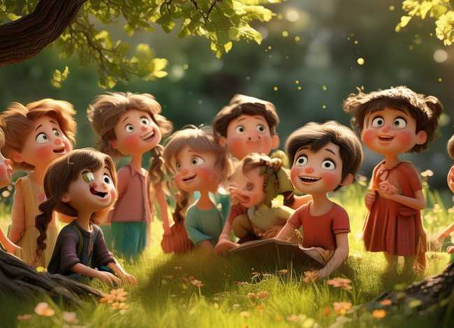 纯真的儿童故事 - 可爱的纯真的故事