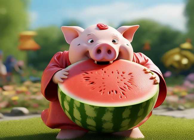 儿童故事猪八戒吃西瓜的故事 少儿故事猪八戒吃西瓜