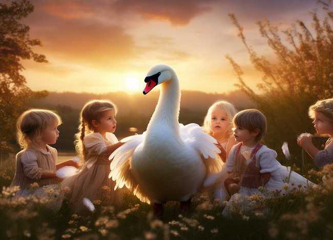 天鹅故事儿童，6个天鹅故事