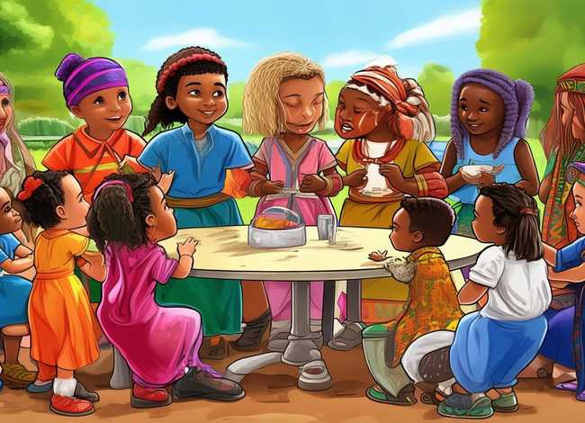 民族团结故事儿童连环画；民族团结小故事简笔画