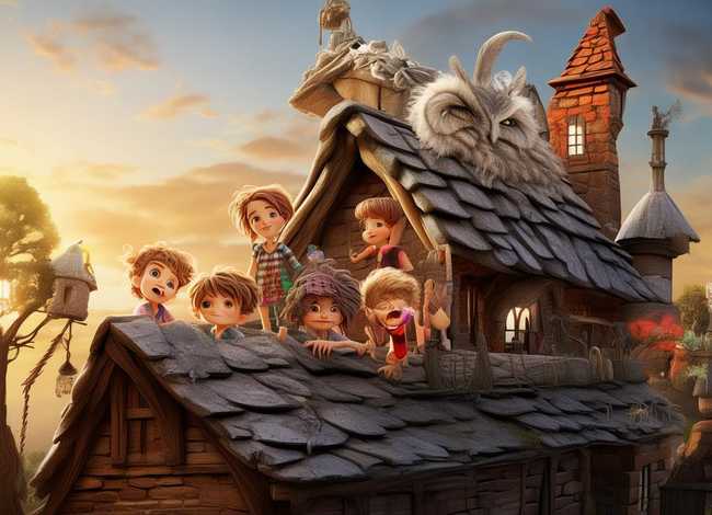 屋顶儿童故事（屋顶上的小孩儿故事概括）