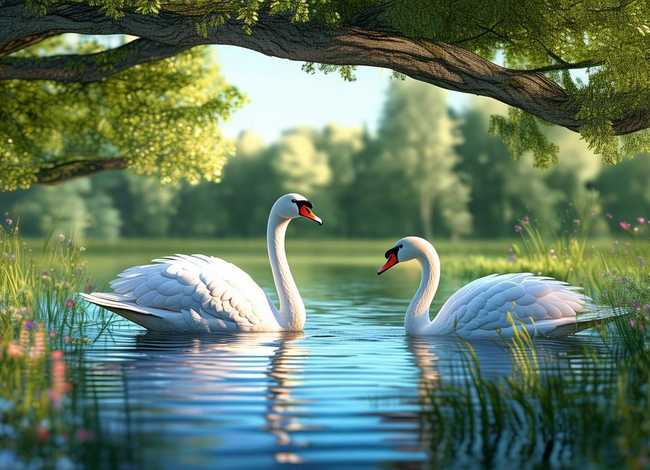 天鹅的故事绘本；天鹅的故事绘本图片