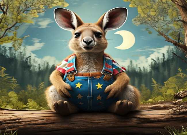 小袋鼠的背带裤儿童故事；小袋鼠的背带裤反思