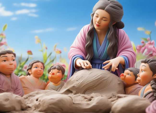 女娲造人儿童绘本;女娲造人儿童绘本怎么画 女娲造人儿童绘本;女娲造人儿童绘本怎么画