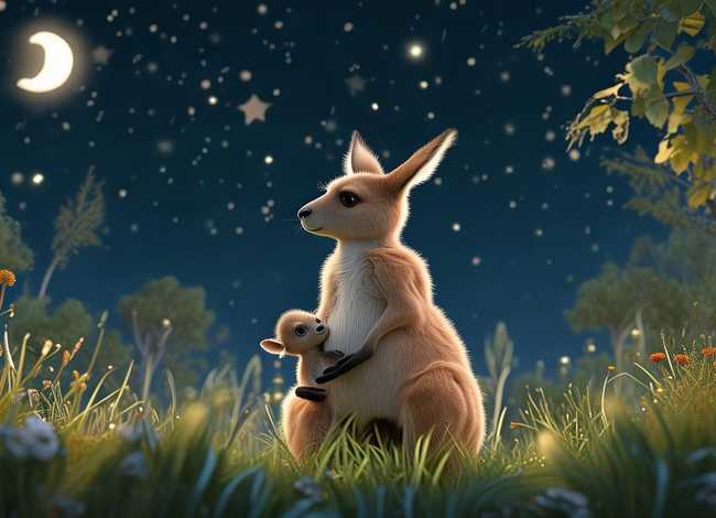 袋鼠的故事儿童睡前故事（关于袋鼠的睡前故事）