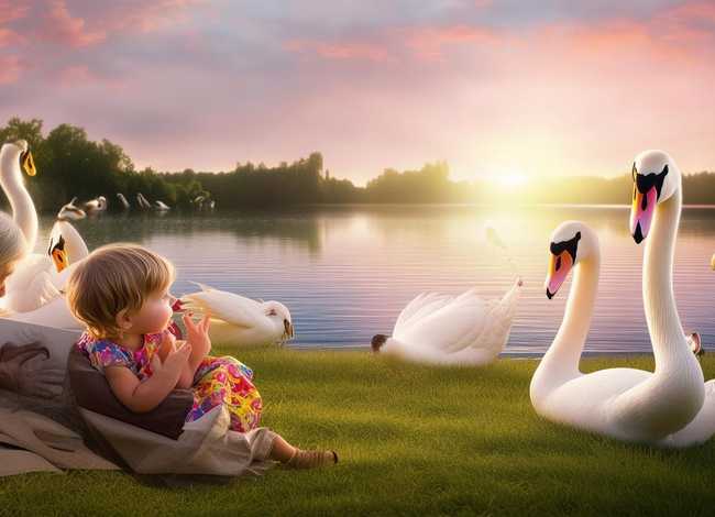 听一个关于天鹅的儿童故事 - 关于天鹅的幼儿故事