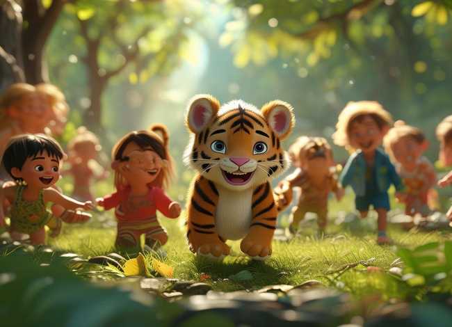 老虎儿童故事视频，老虎幼儿故事视频