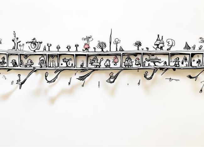 简笔画小故事4个图、简笔画小故事4个图简单