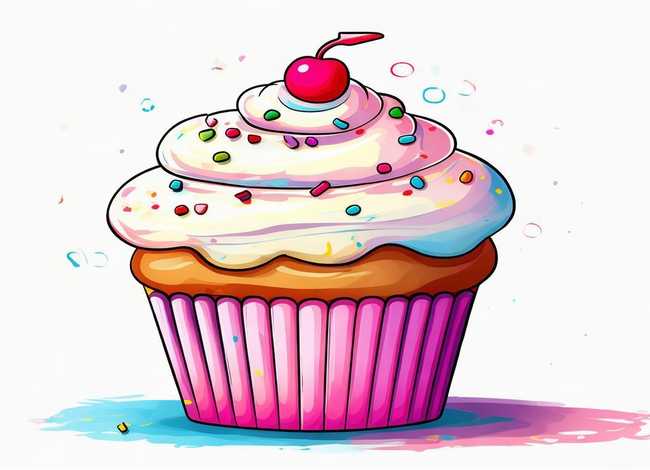 杯子蛋糕儿童画图片、杯子蛋糕儿童画图片简单 杯子蛋糕儿童画图片、杯子蛋糕儿童画图片简单