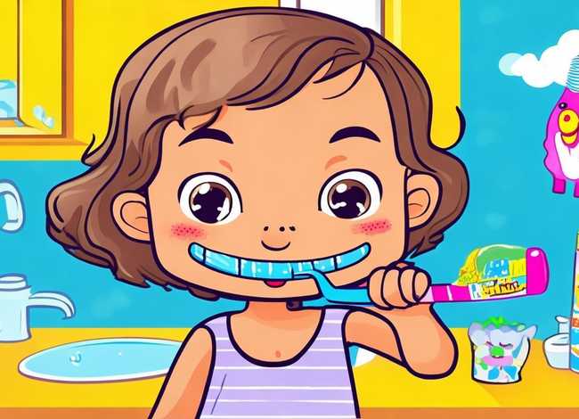 儿童刷牙的正确方法图片步骤，儿童刷牙的正确方法图片大全