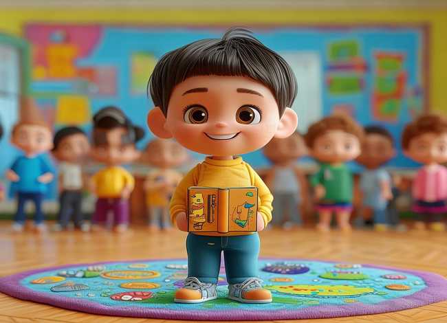 幼儿讲故事简笔画；幼儿园小朋友讲故事简笔画