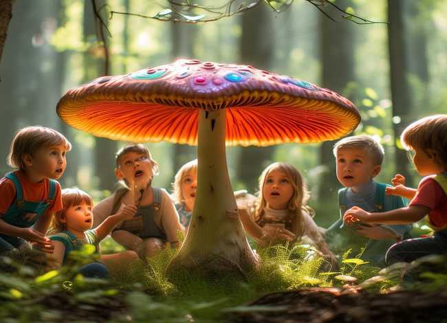 蘑菇幼儿园的故事、幼儿园探索蘑菇的秘密故事