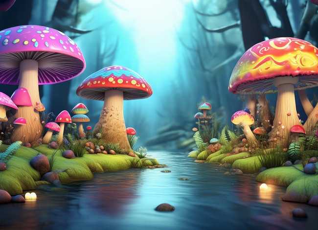 蘑菇儿童故事背景图、小蘑菇故事背景