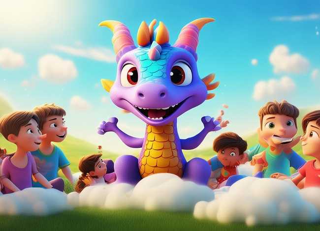 龙的视频1-3岁儿童 - 龙的儿童动画片