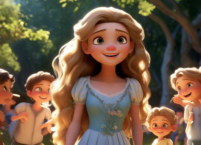 儿童童话故事白雪公主 - 儿童童话故事白雪公主和小朋友