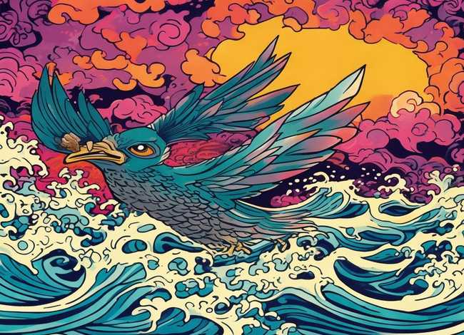 神话故事精卫填海的手抄报图片 神话故事精卫填海的手抄报图片怎么画