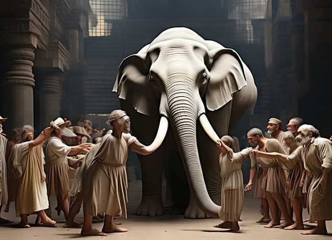 盲人摸象的故事原版；盲人摸象的故事原版视频