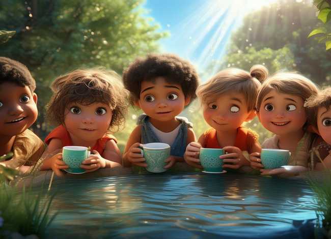 小孩喝水的故事；小孩喝水的故事大全