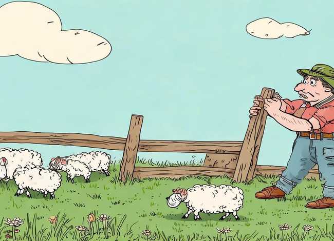 亡羊补牢寓言故事绘本的画 亡羊补牢的寓言故事怎么画