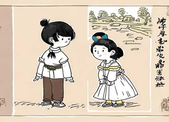 古代儿童礼仪礼貌的简笔画、古代儿童礼仪礼貌的简笔画怎么画