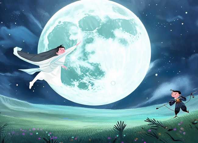 嫦娥奔月嫦娥和后羿的故事儿童画 后羿与嫦娥的故事嫦娥奔月的故事