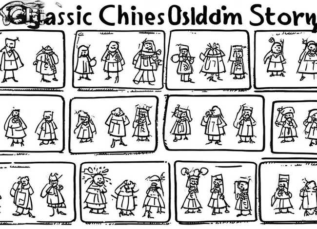 成语故事连环画简笔 - 成语故事连环画简笔画