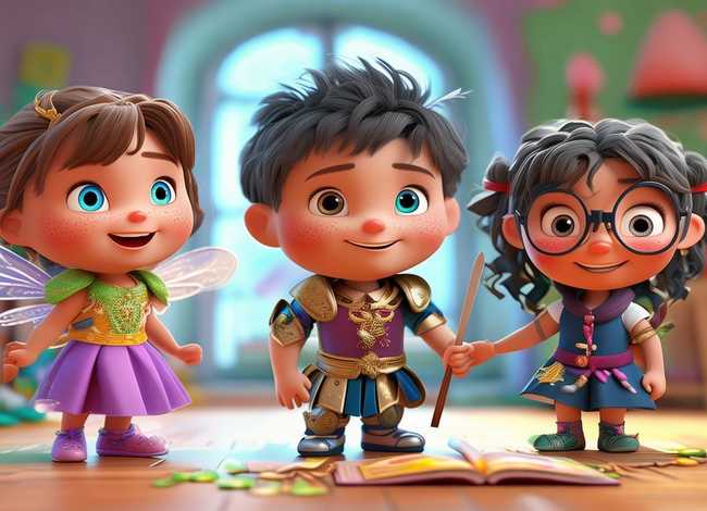 儿童故事角色扮演视频三个人；幼儿故事角色扮演三人