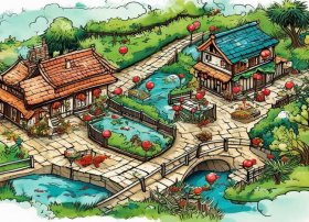 从化西塘童话小镇手抄报（广州从化西塘童话小镇景点地图）