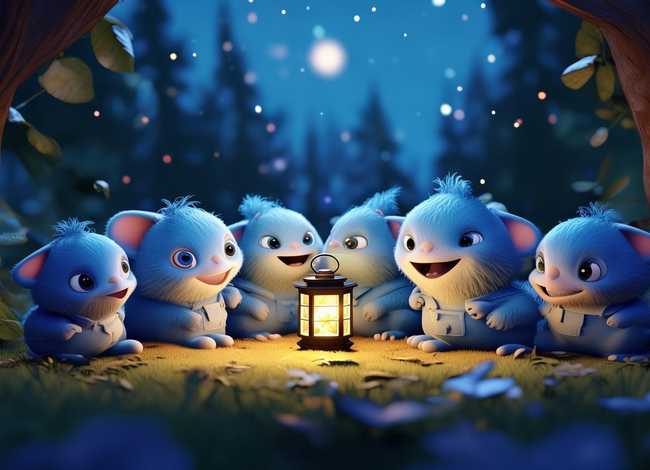 蓝精灵儿童故事睡前简洁、蓝精灵睡前故事在线收听