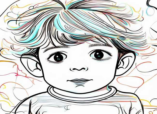 线描画 儿童（线描画 儿童画和创意画的区别）