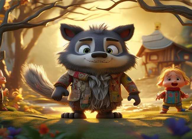 大灰狼儿童故事 少儿大灰狼的故事