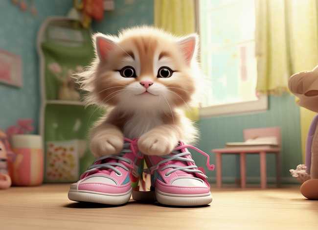 儿童故事小猫咪穿鞋子；小猫咪穿鞋子故事阅读