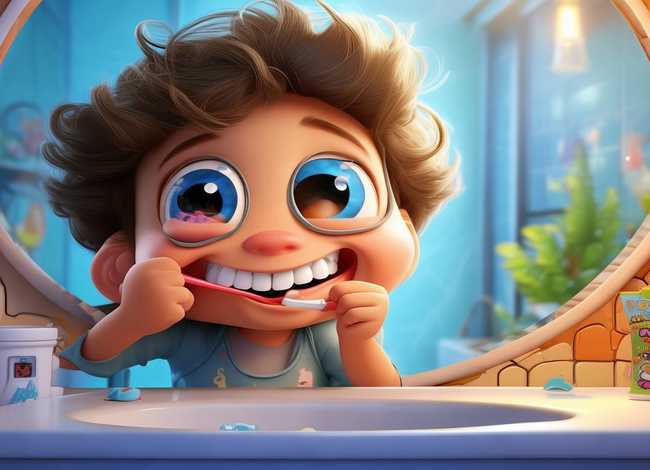 刷牙的儿童故事 - 刷牙的故事绘本