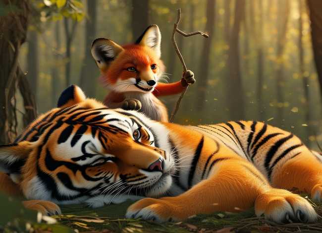 儿童故事狐假虎威的故事，狐假虎威的幼儿故事