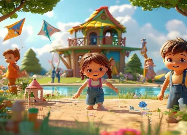 儿童画场景故事；幼儿故事场景画