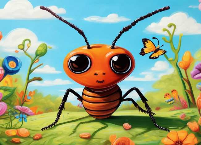 小蚂蚁完整儿童绘画 小蚂蚁完整儿童绘画图片