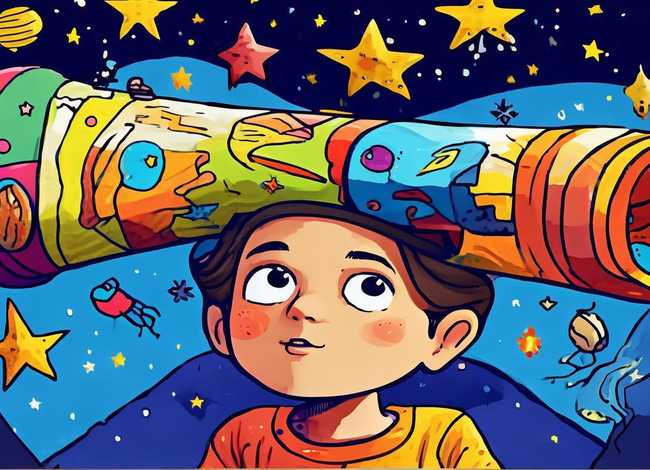 天文望远镜儿童画 - 天文望远镜儿童画怎么画 天文望远镜儿童画 - 天文望远镜儿童画怎么画