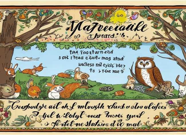 英语寓言故事手抄报，英语寓言故事手抄报横版