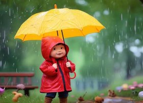 小雨伞小朋友故事；小雨伞小朋友故事图片